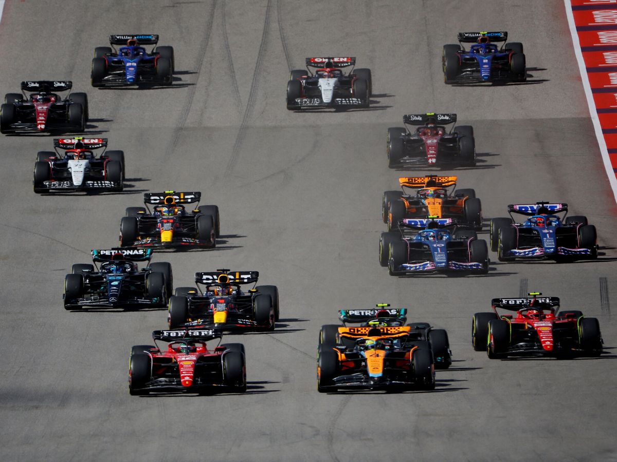 Foto: Salida del Gran Premio de Estados Unidos. (Reuters/Brian Snyder)