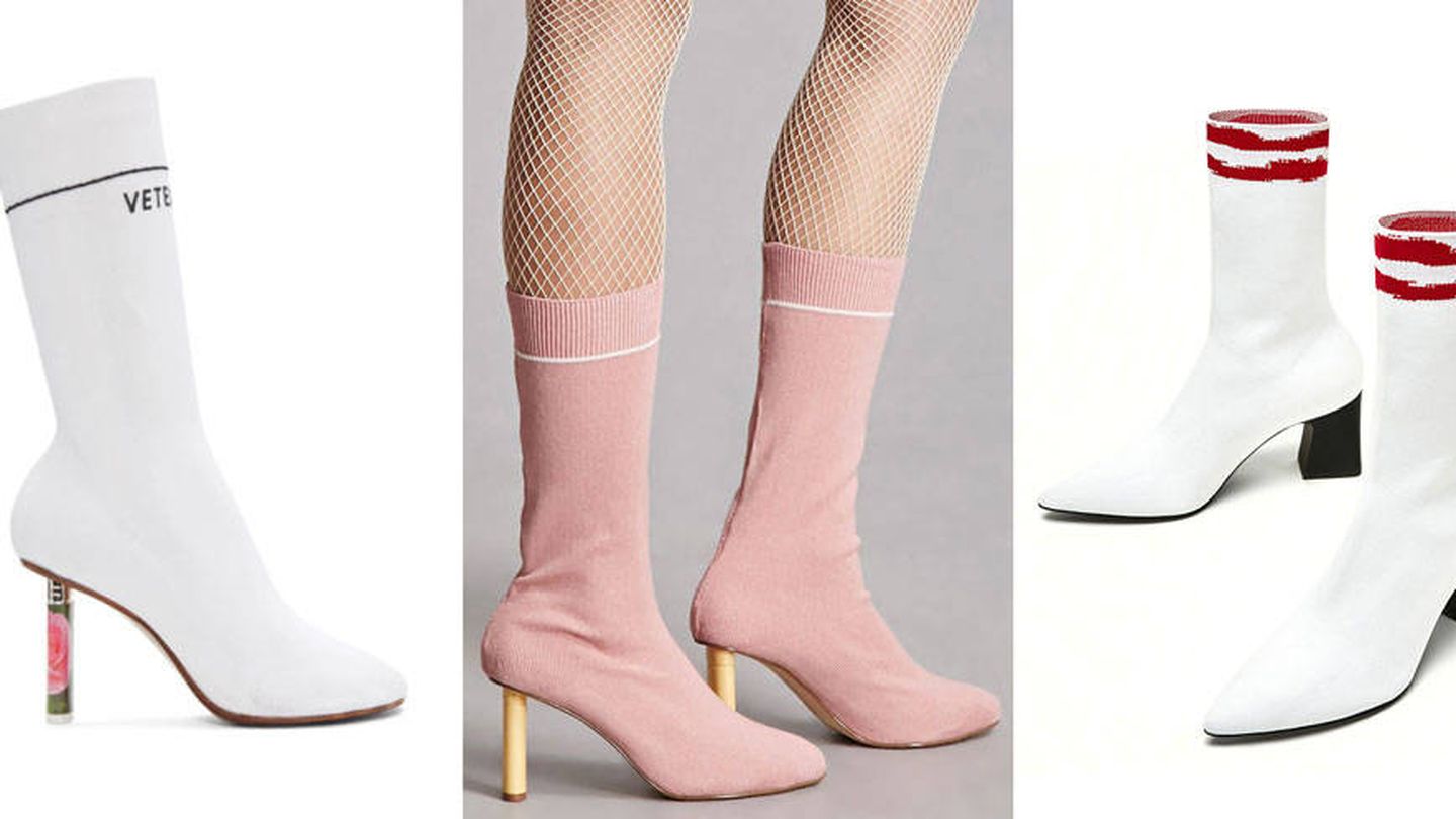 La botas calcetín de Vetements tienen sus respectivos clones en Zara y Forever21. (Vanitatis)