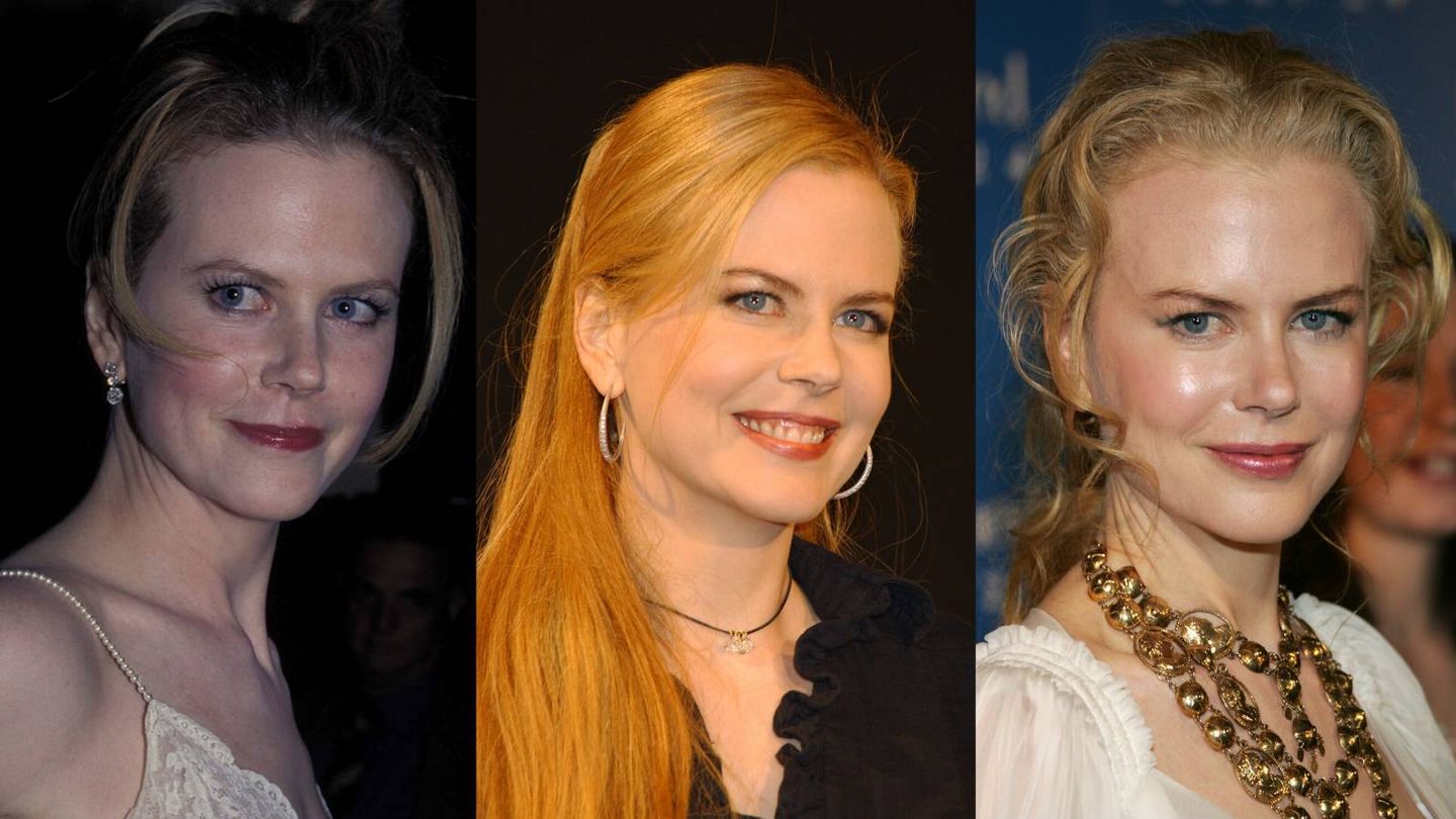 Nicole Kidman, en 1997, 2001, 2005. (Getty)