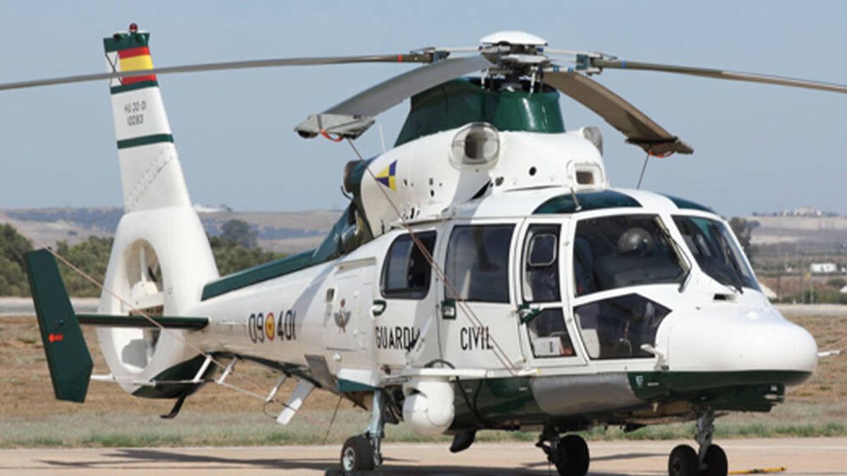 Este es el helicóptero que la Guardia Civil utiliza en su lucha contra el narcotráfico marítimo