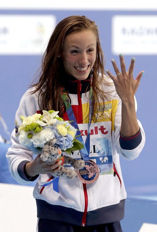 Jessica vall, bronce en los 200 braza