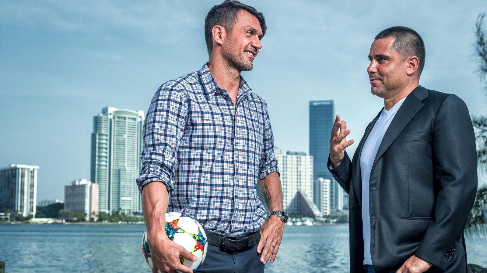 Foto: Paolo Maldini y Riccardo Silva, propietarios del Miami FC.