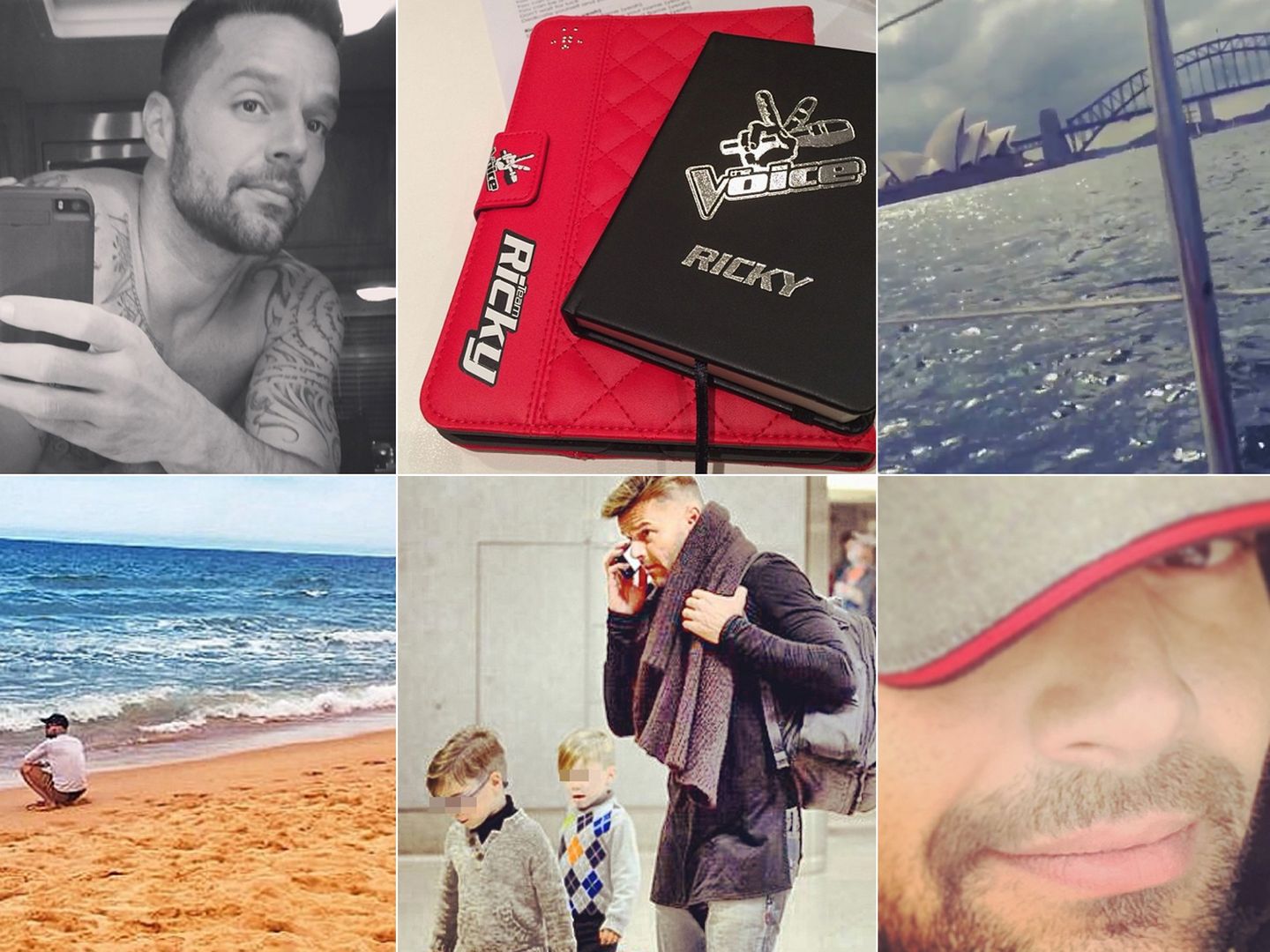 Fotografías del perfil de Instagram de Ricky Martin