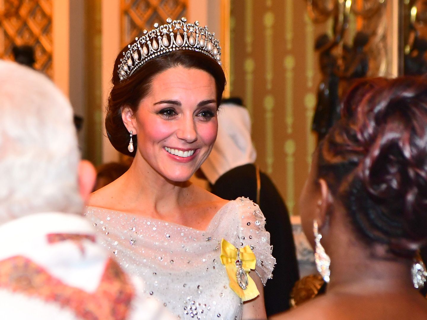 Kate Middleton, con la tiara Cambridge. (Reuters)