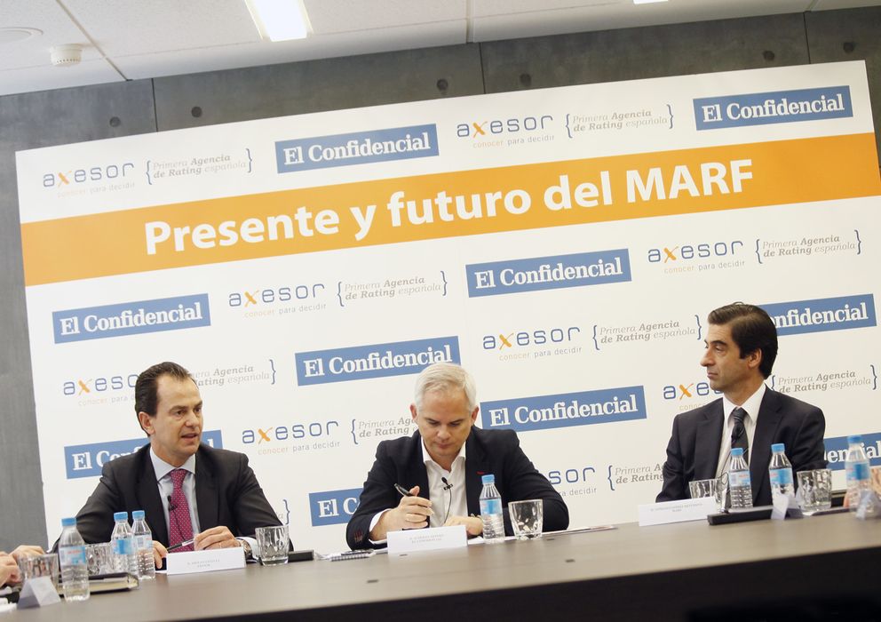 Foto: Adolfo Estévez (i), director de Axesor Rating, y Gonzalo Gómez Retuerto (d), director general del MARF. (Enrique Villarino)