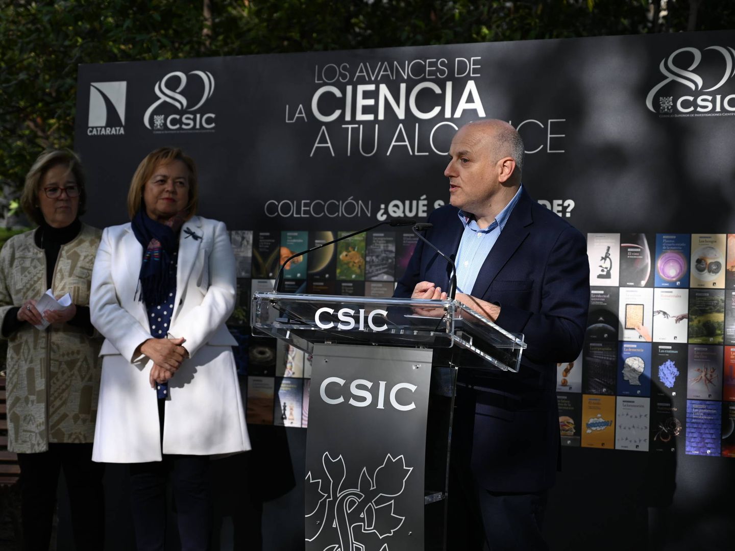 Alberto Casas, junto a la presidenta del Consejo Rosa Menéndez (CSIC)
