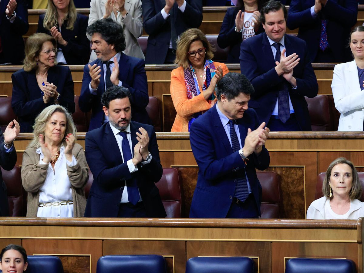 Foto: La portavoz del PP, Cuca Gamarra, durante el debate de la reforma de la ley del solo sí es sí. (EFE/Zipi Aragón)