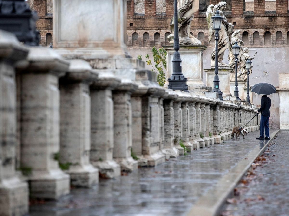 Foto: Lluvias en Roma (Italia). (EFE/Ansa Massimo Percossi)