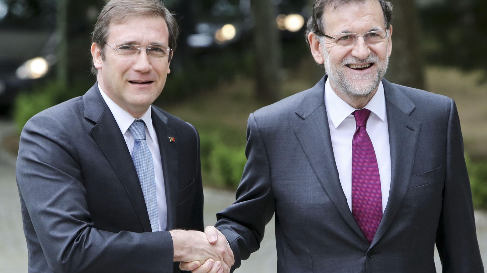 Foto: Pedro Passos Coelho y Mariano Rajoy, en la cumbre hispano-lusa de 2014 (Gtres)