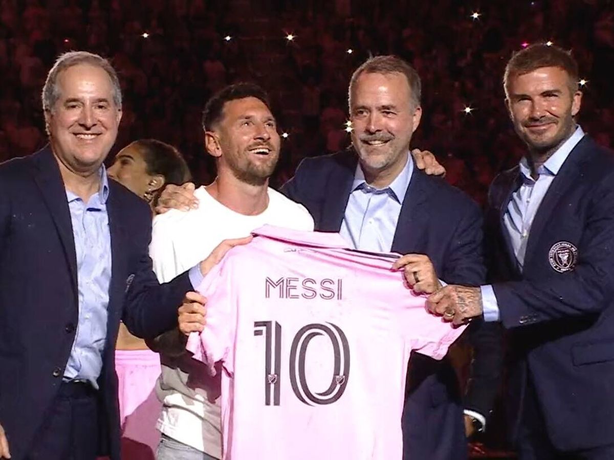 Foto: Leo Messi, durante su presentación con el Inter de Miami (@MLS).