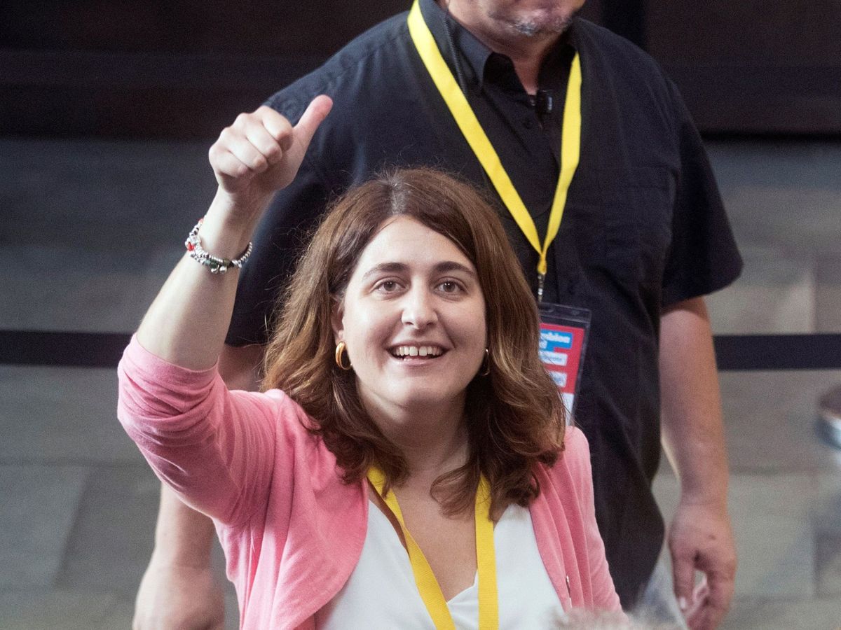 Foto: Marta Pascal, durante una jornada de la Asamblea Nacional del PDeCAT. (EFE)