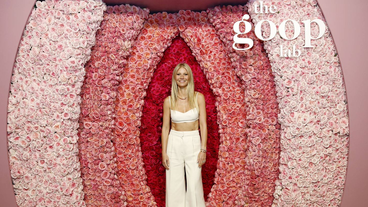  Gwyneth Paltrow, promocionando su firma Goop. (Getty)