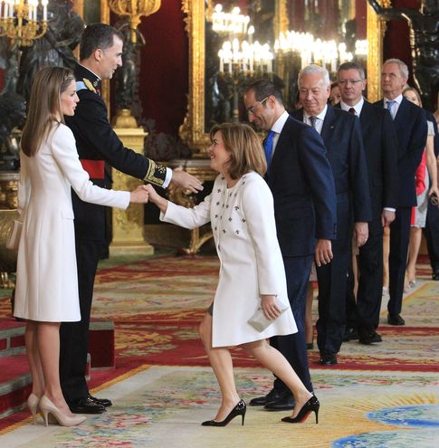 Foto: Soraya Saéz de Santamaría, en la proclamación de Felipe VI el pasado 19 de junio (Gtres)