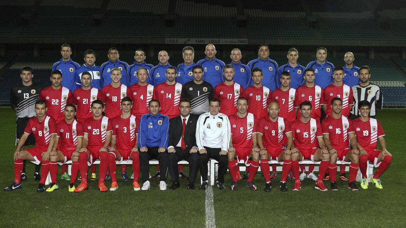 Foto: La selección nacional gibraltareña. (EFE)