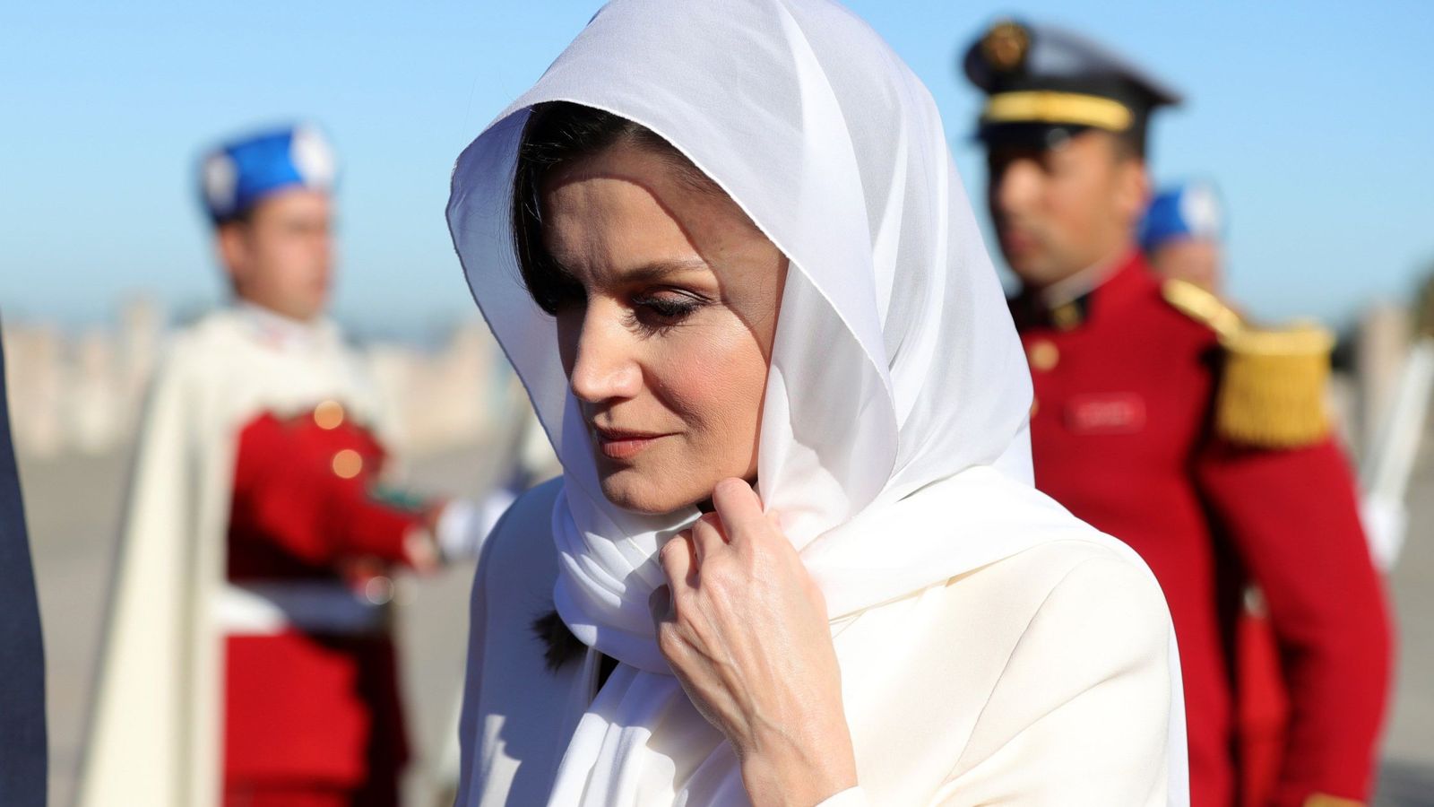 Foto: La reina Letizia en su viaje a Marruecos. (EFE)