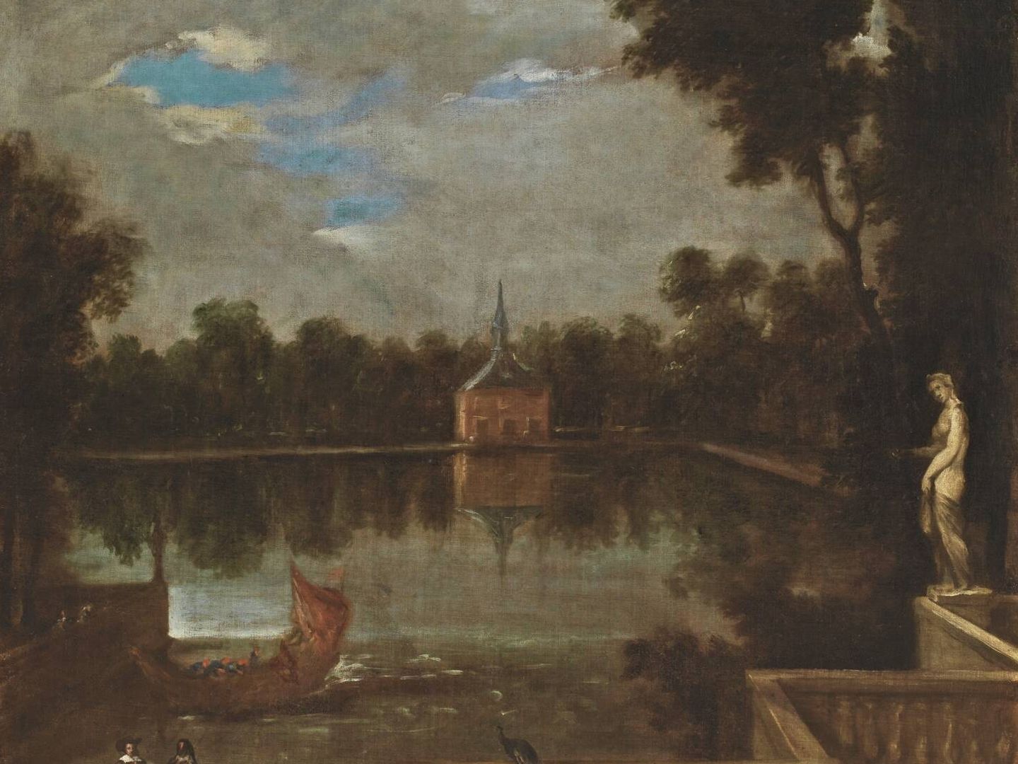 'El estanque grande del Buen Retiro', Juan Bautista Martínez del Mazo, 1657. (Museo del Prado)