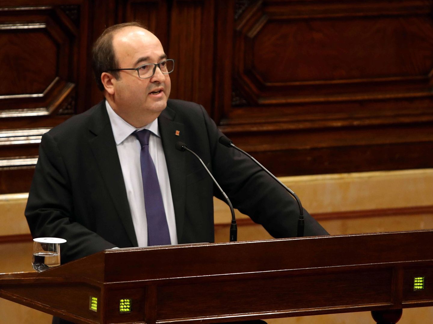 El presidente del grupo parlamentario del PSC, Miquel Iceta. (EFE)