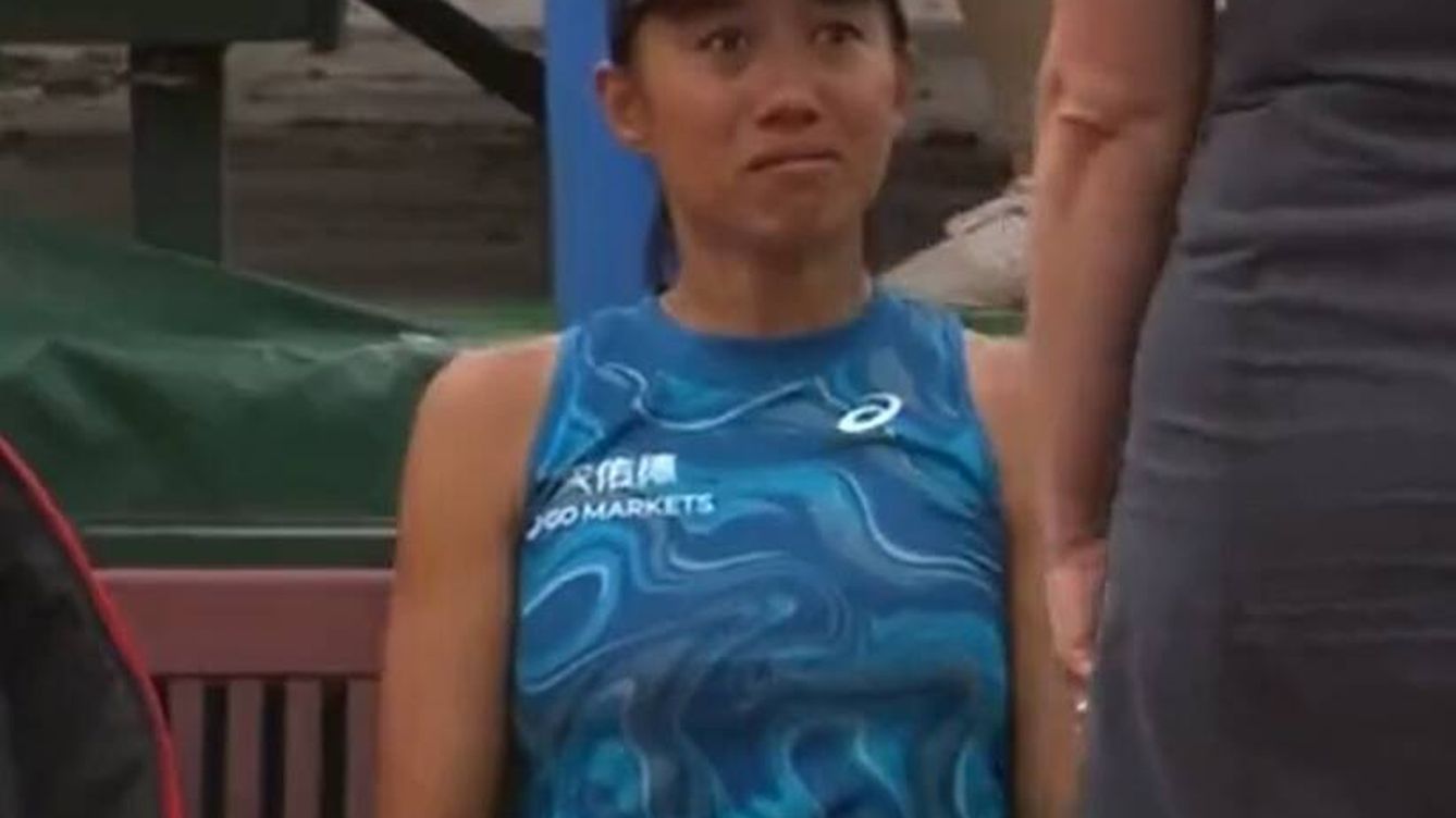 Foto: La tenista Shuai Zhang, antes de retirarse del torneo de Budapest.