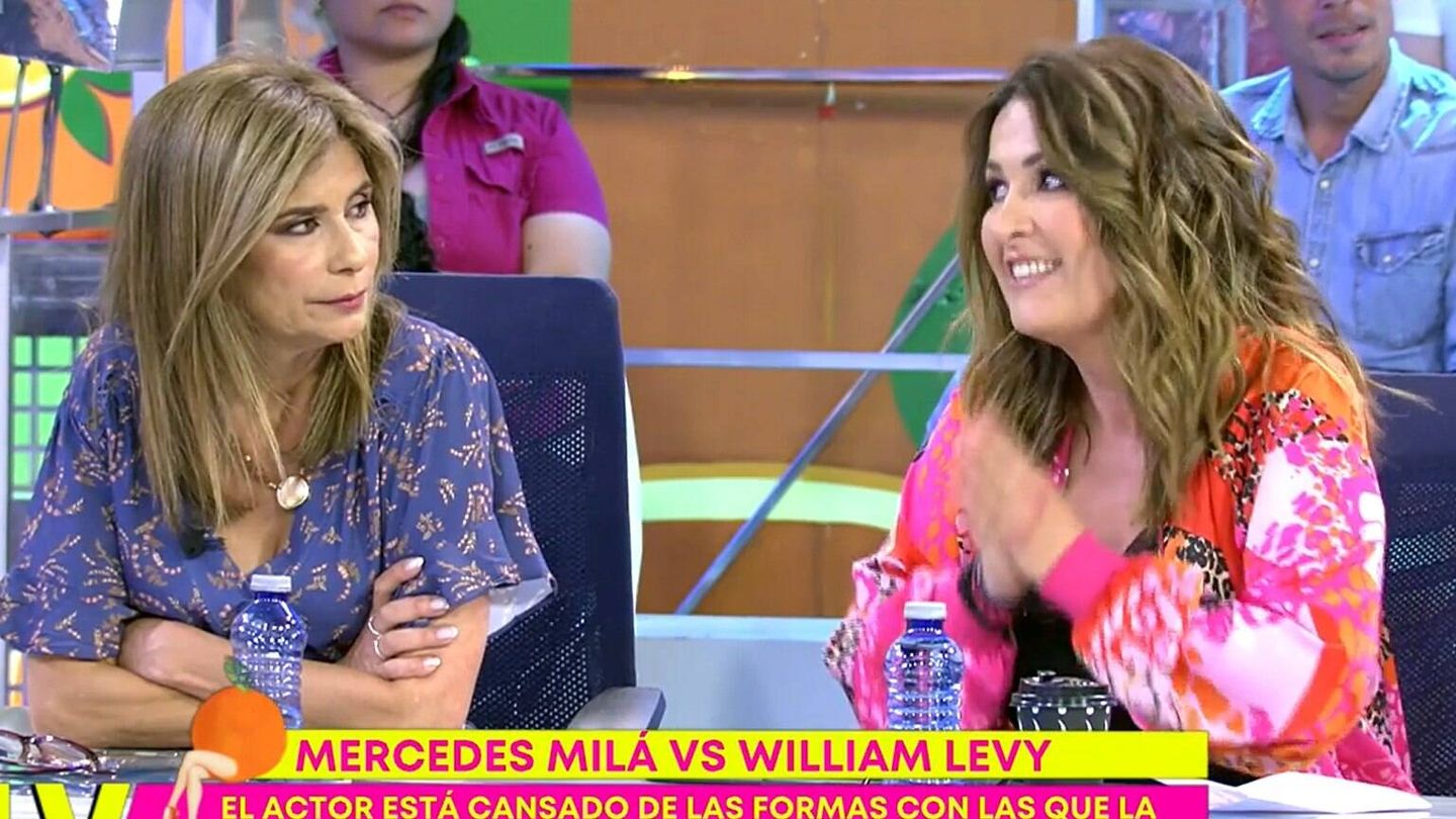 Gema López y Laura Fa, en 'Sálvame'. (Telecinco)