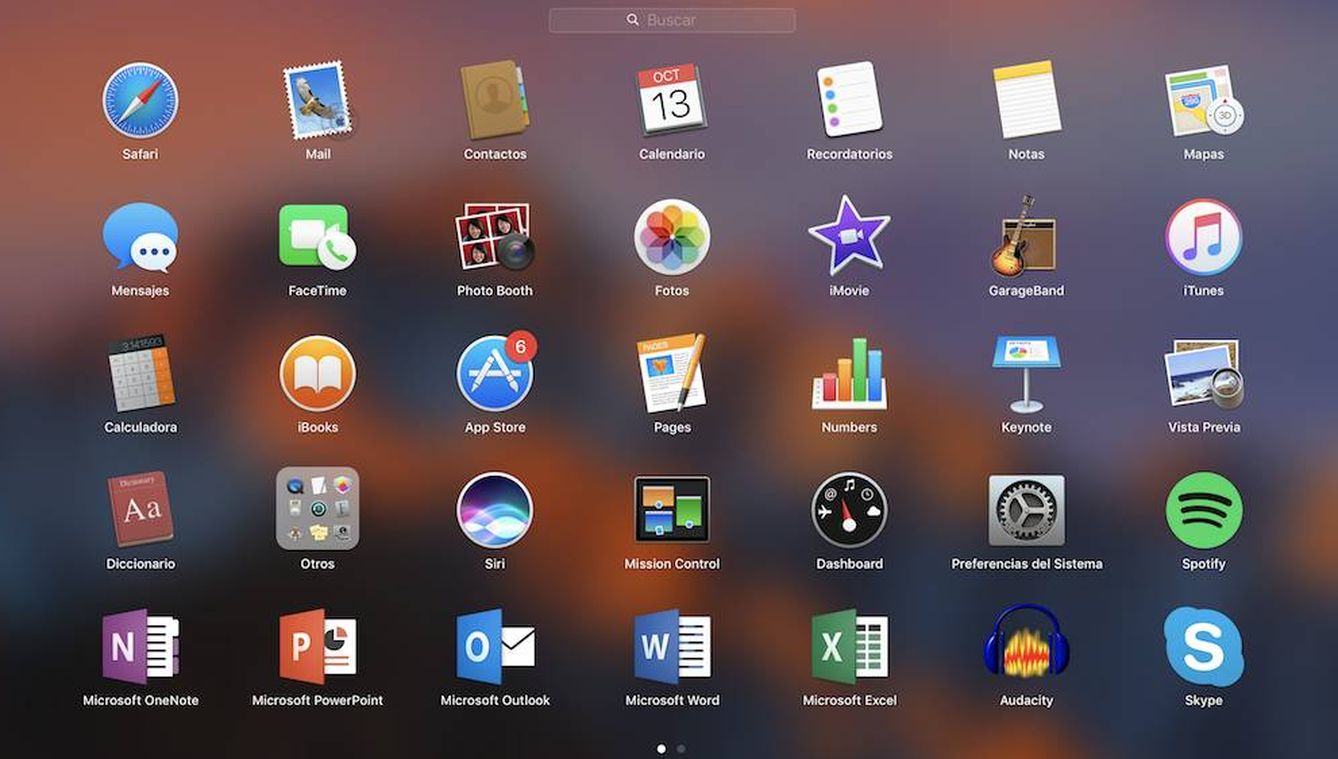 En el Launchpad de macOS podrás encontrar todas las aplicaciones (EC)