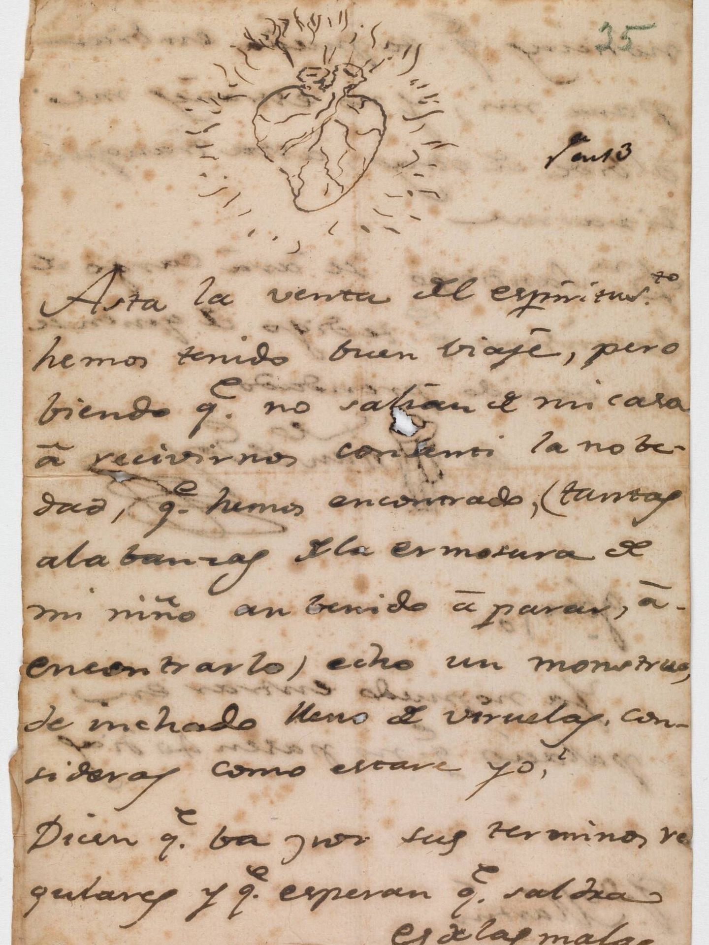 Carta a Martín Zapater. Francisco de Goya. 1790. Museo del Prado