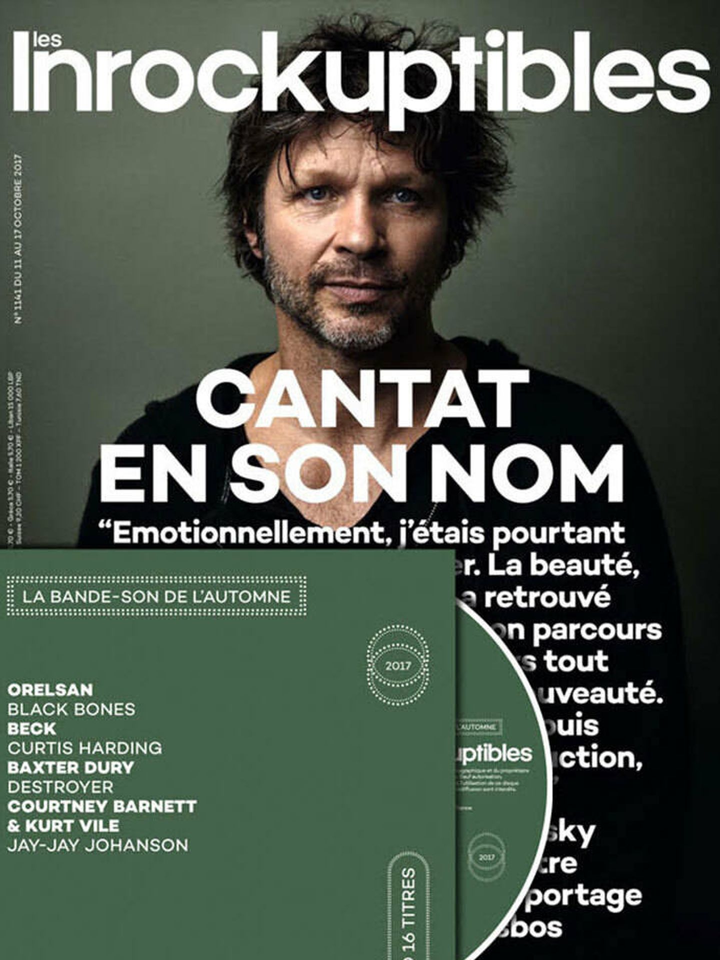 La portada de 'Los Inrockuptibles' dedicada a Bertrand Cantant