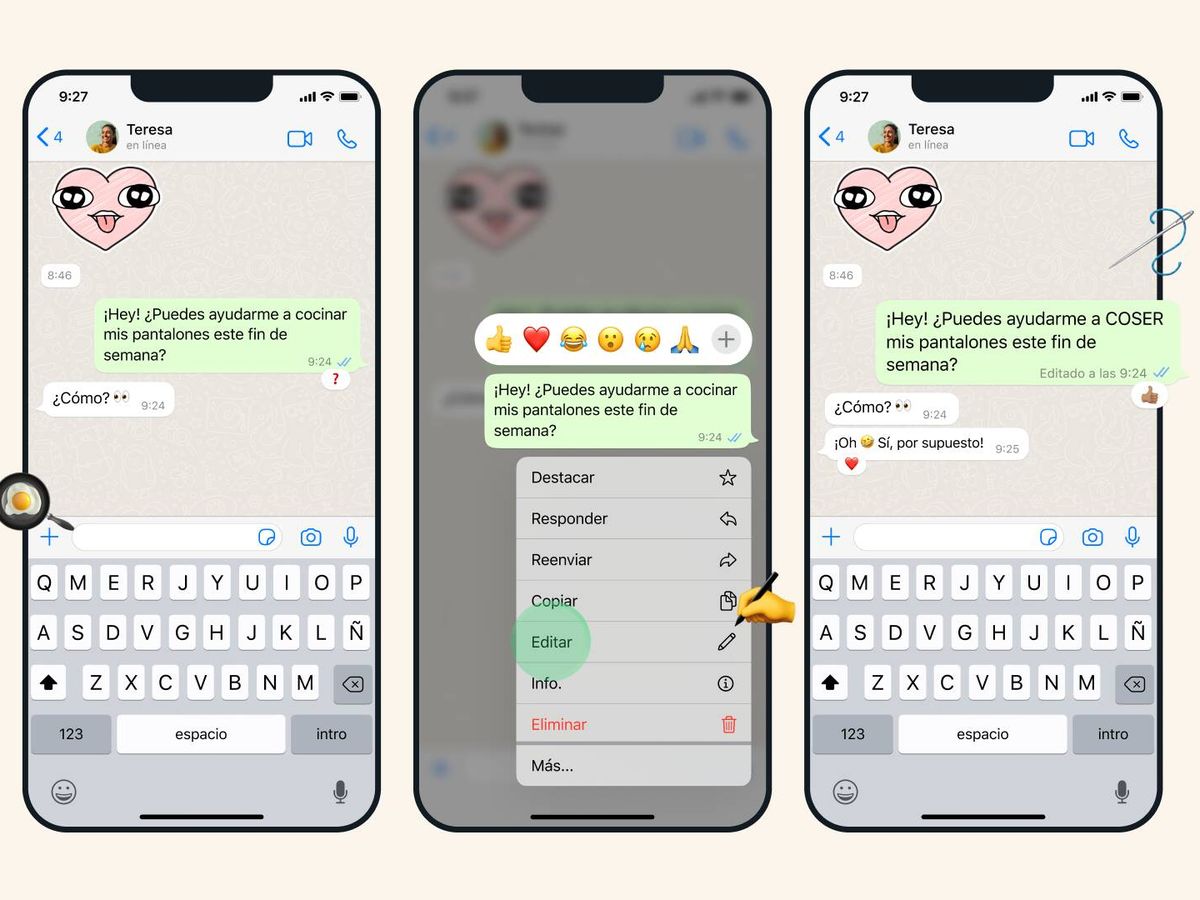 Foto: WhatsApp ya deja editar mensajes enviados (por tiempo limitado): cómo usar la nueva función (whatsapp.com)