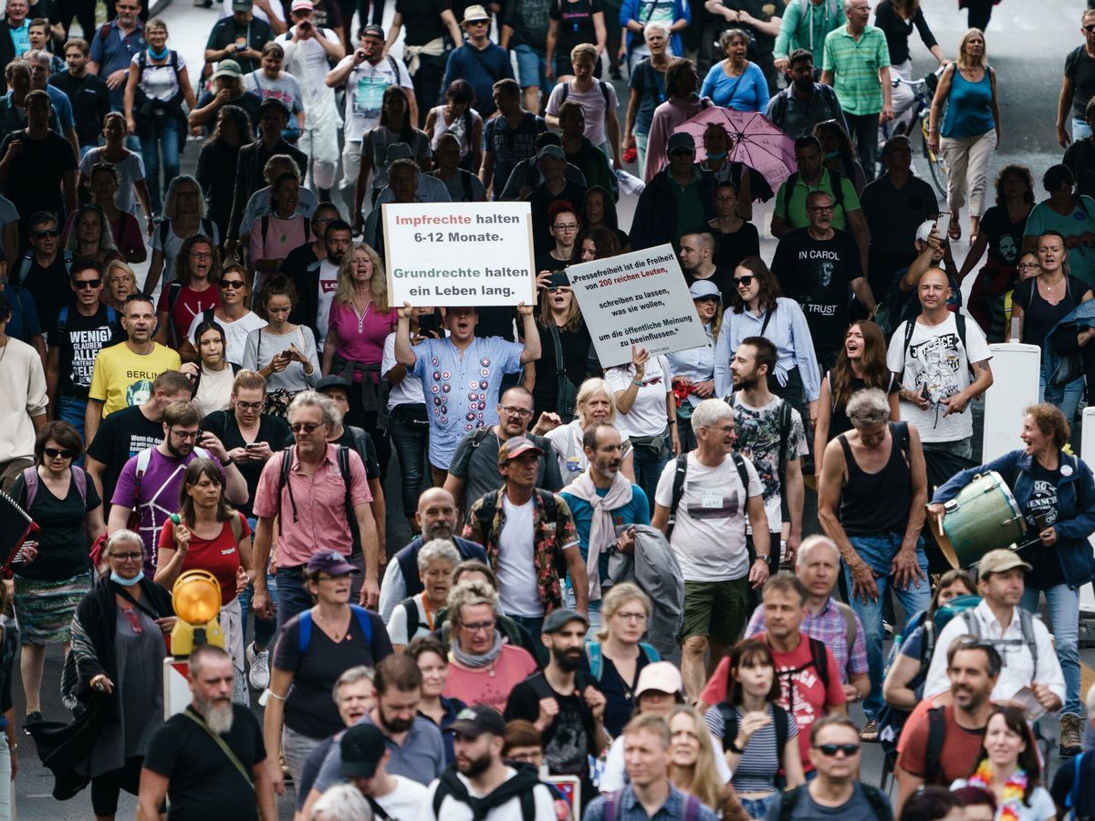 Foto: Protestas en Berlín. (EFE)