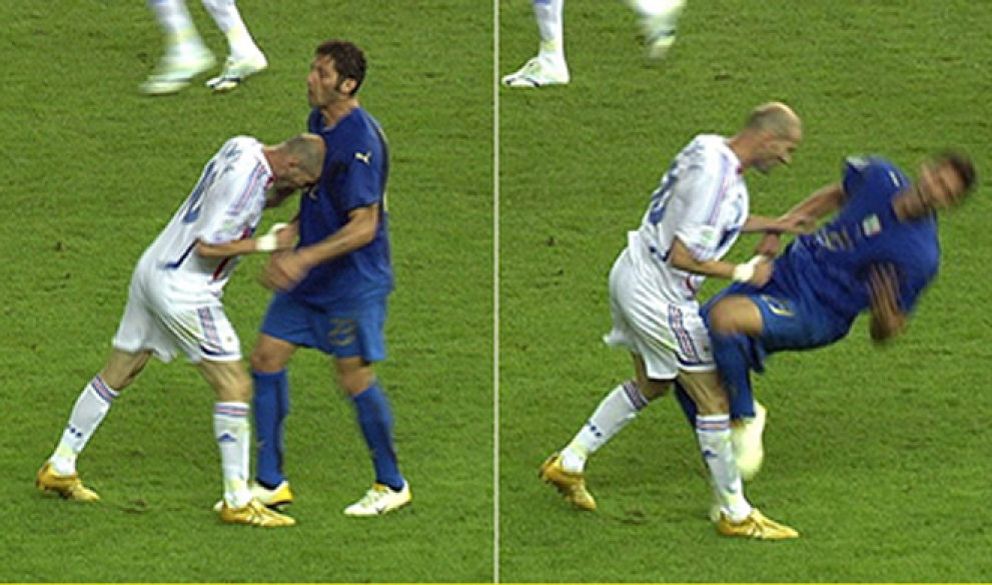 Foto: Zidane justifica su cabezazo como una reacción a "palabras muy duras" contra su hermana y su madre