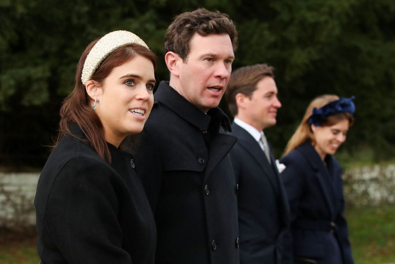 Las hijas del duque de York y sus respectivos maridos. (Reuters)