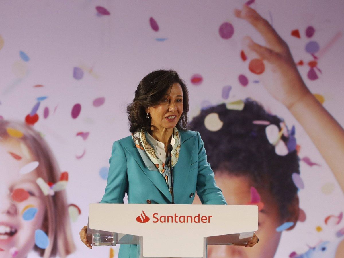 Foto: La presidenta del Banco Santander, Ana Botín, en un acto. (EFE)
