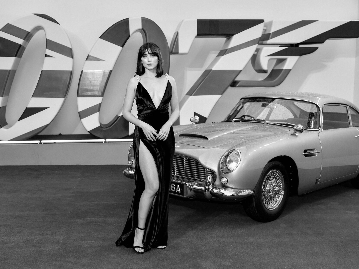 Ana de Armas, sensacional en la premier de 007. (Getty)