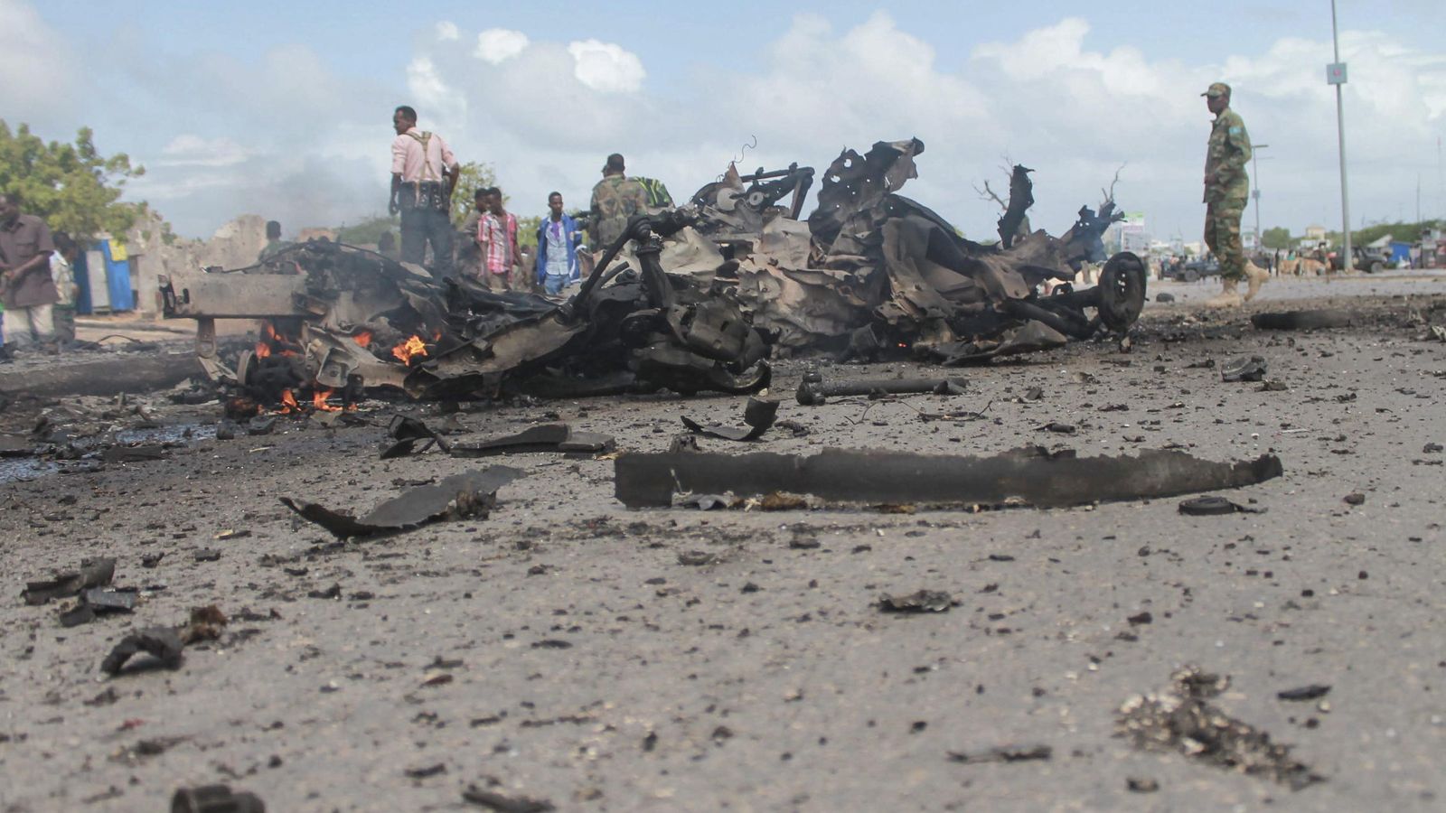 Foto: Imagen del último ataque de Al Shabab en Somalia hace dos días. (EFE)
