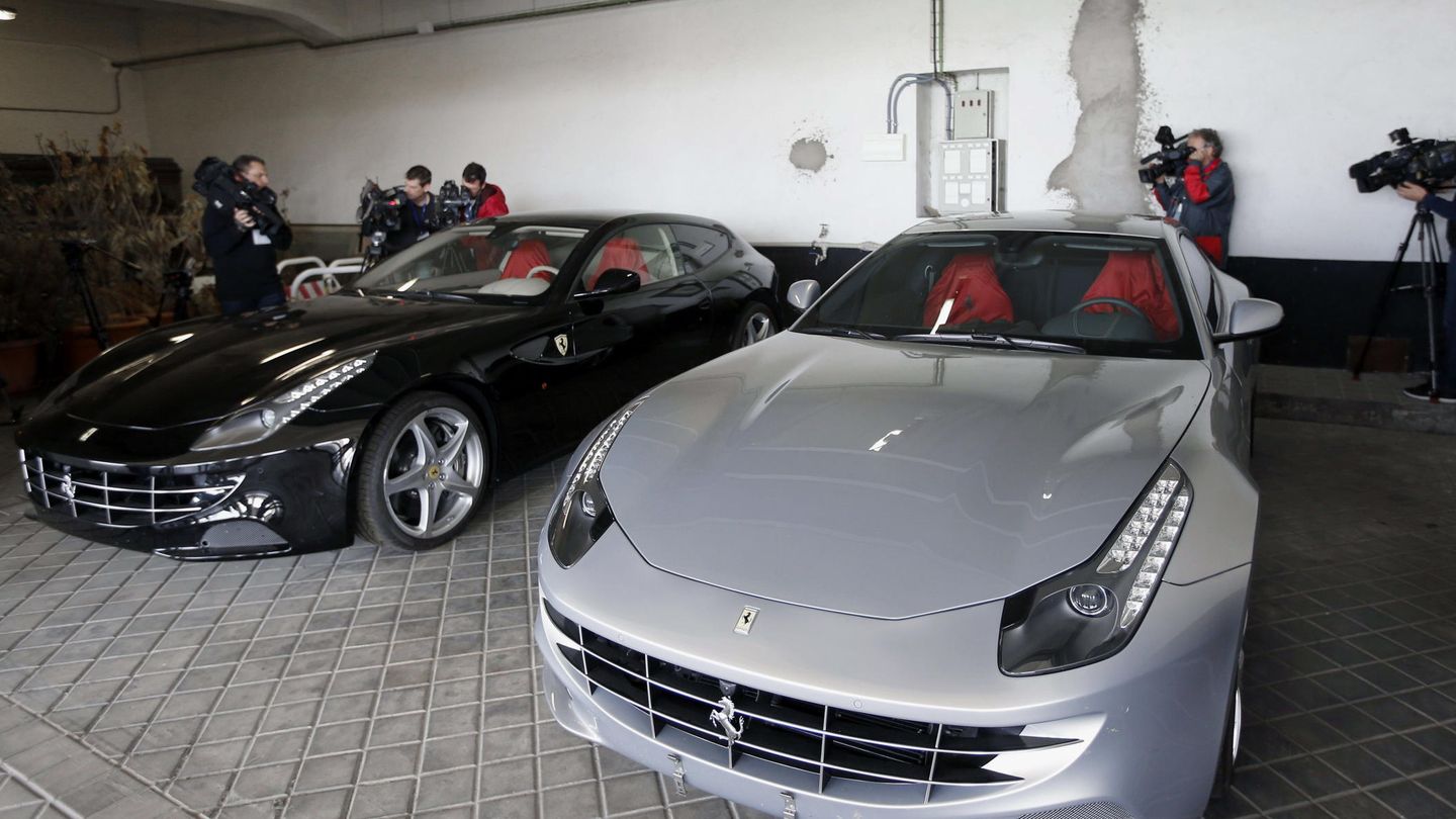 Los Ferraris del rey Juan Carlos que subastó Hacienda en 2015. (EFE)