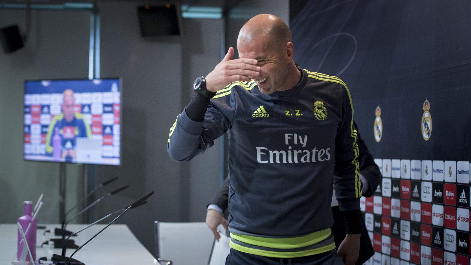 Foto: Zidane, durante la rueda de prensa previa al partido de Liga contra el Villarreal. (EFE)