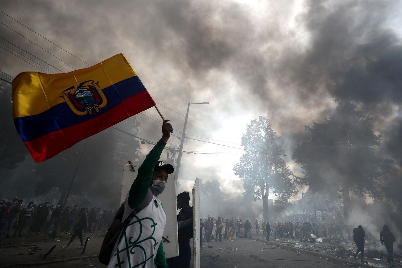 Protestas en Ecuador. (EFE)