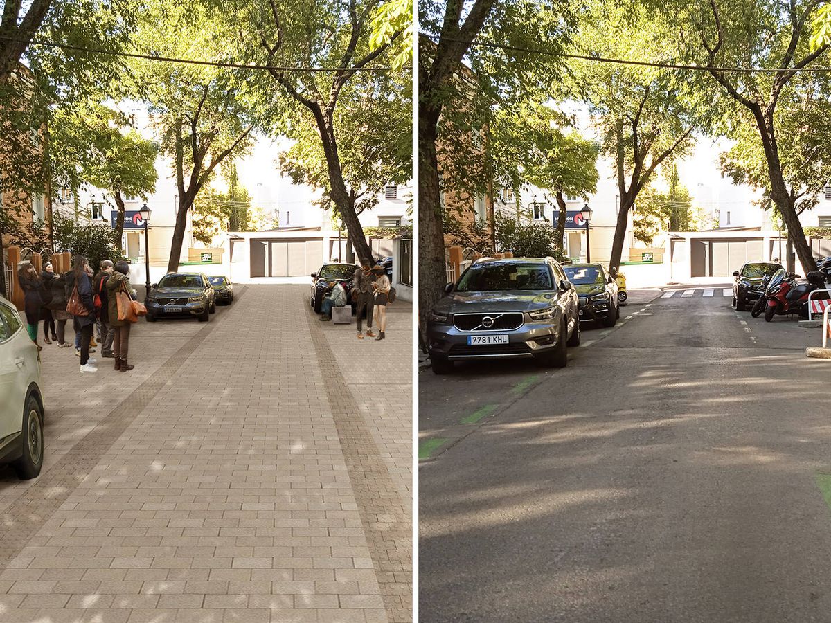 Foto: Así se remodelará la calle Sil, en el distrito de Chamartín. (EC)