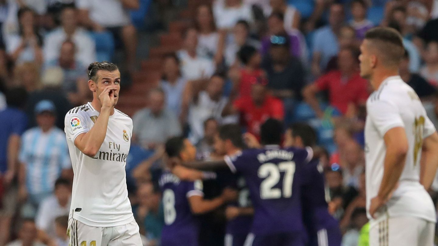 Bale, en el Bernabéu, contra el Valladolid. (EFE)
