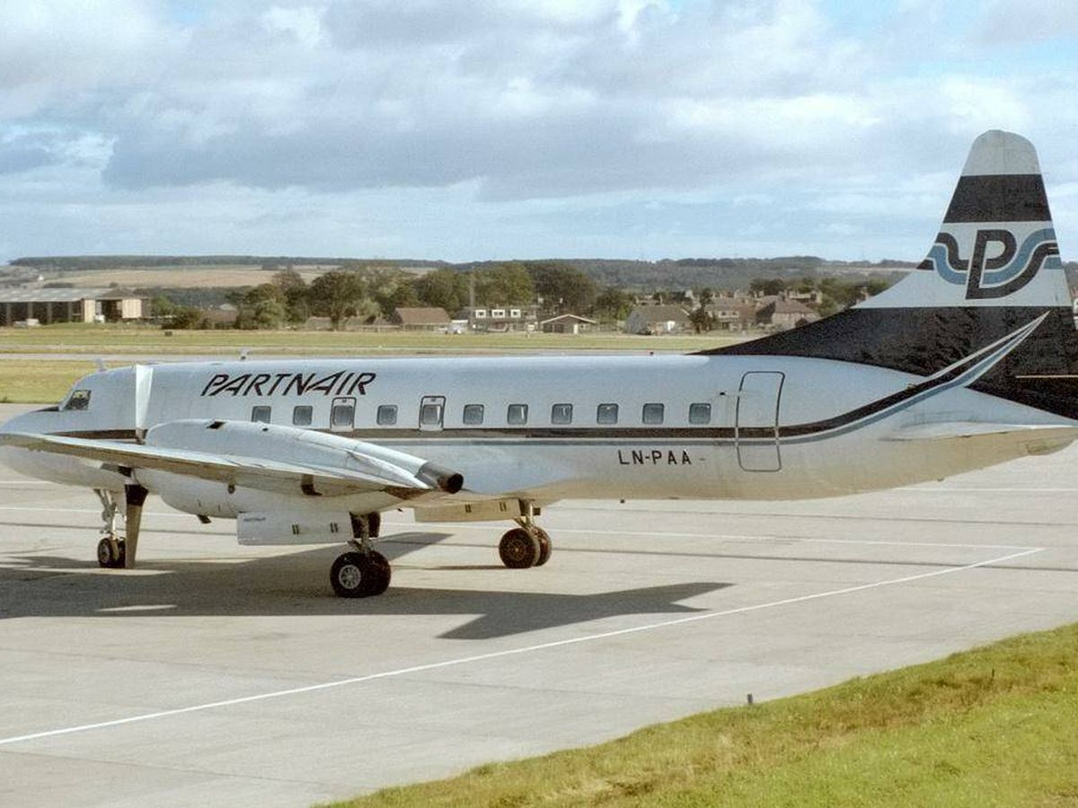 Foto: El avión accidentado en una imagen del año 1987. (Gary Watt/Wikimedia)