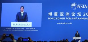 Post de Sánchez defiende en China el papel de España como país para invertir y ser socio en la búsqueda de paz