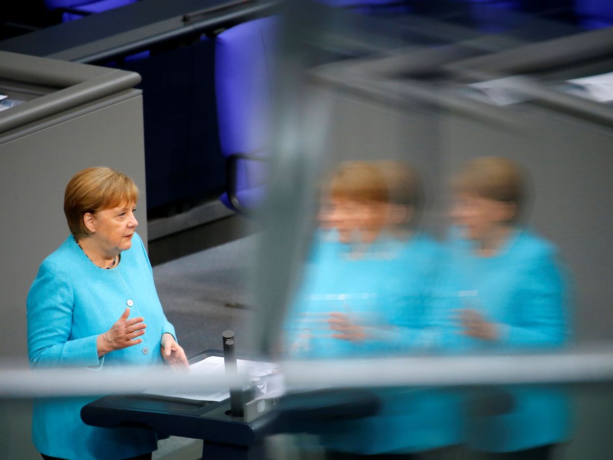 Foto: Merkel, en el Bundestag. (Reuters)