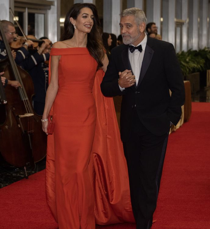 George Clooney y Amal. (EFE/Ron Sachs)