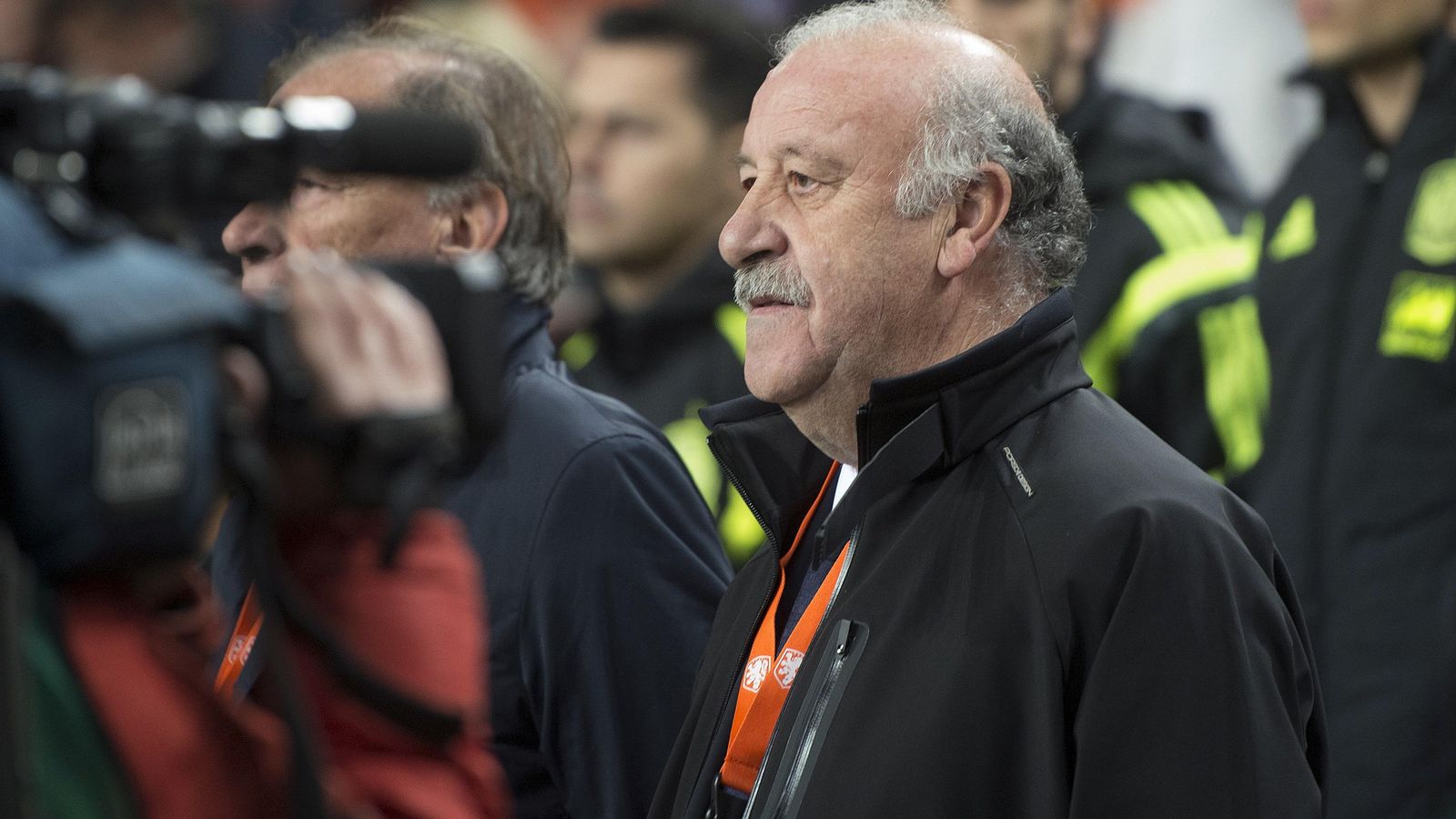 Foto: Vicente del Bosque durante el partido frente a Holanda (Reuters).