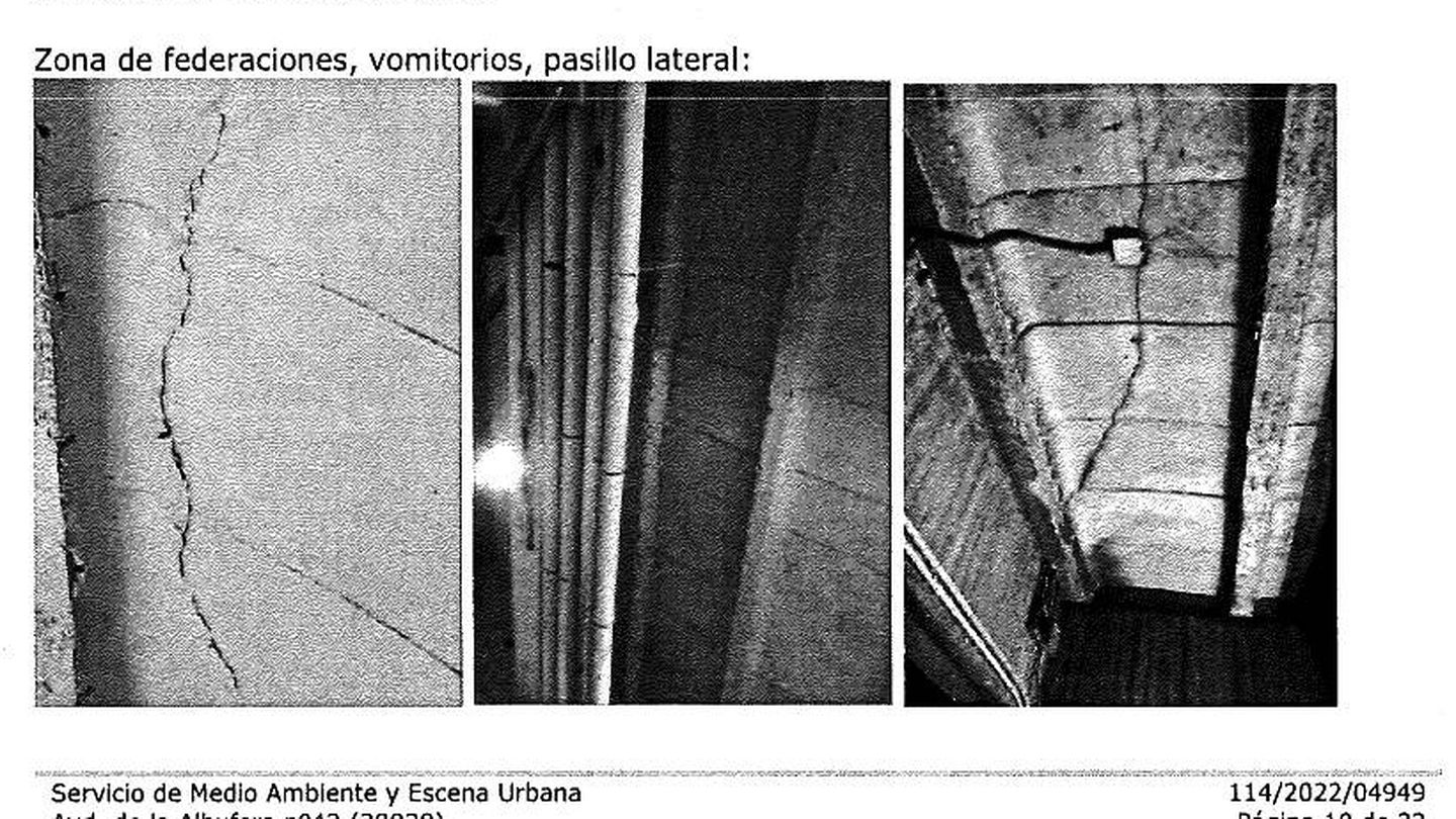 Algunas de las imágenes con las que los inspectores acompañan su informe. (Ayuntamiento de Madrid)