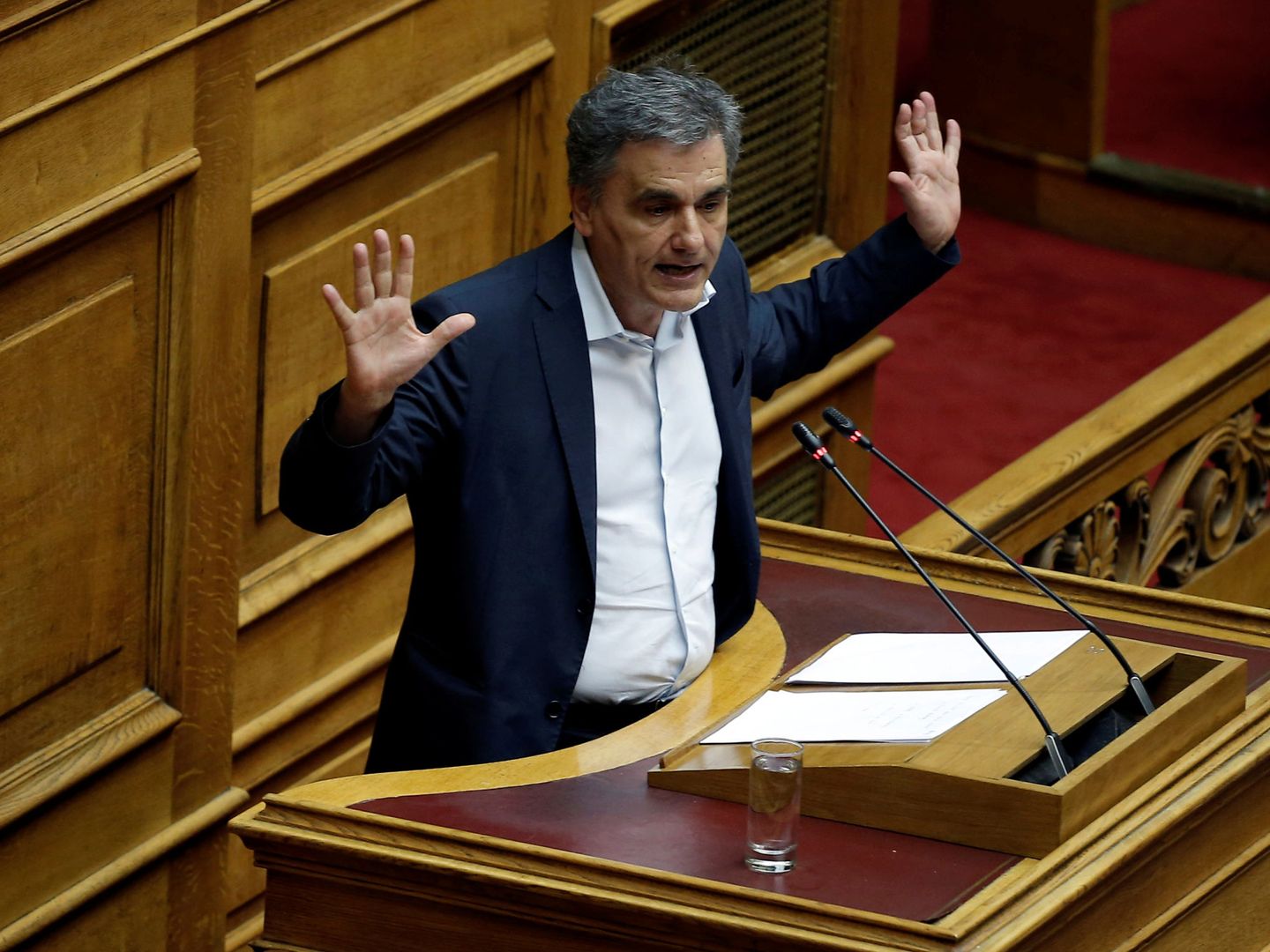 Euclides Tsakalotos, ministro griego de Finanzas. (Reuters)