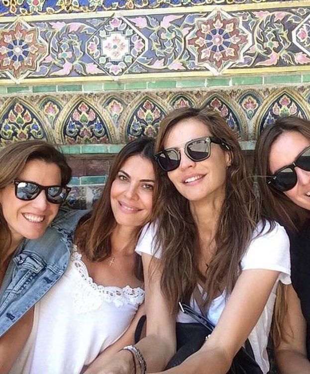 Foto: María José Suárez en Bangkok con sus amigas (Instagram).