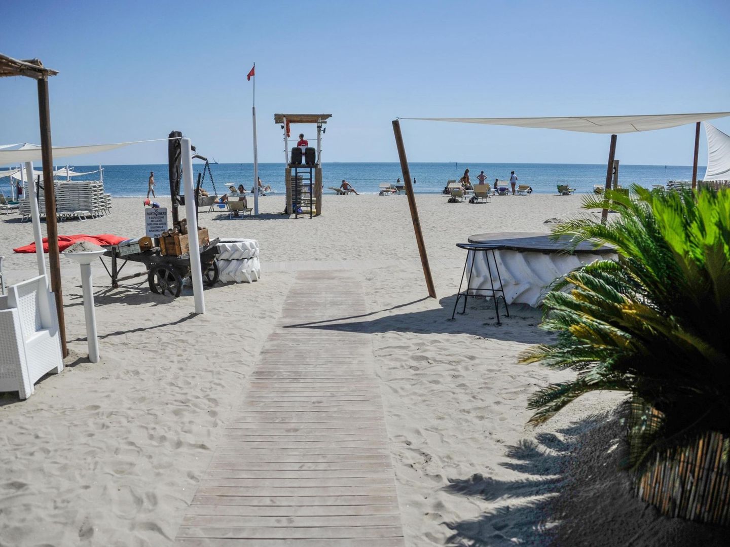 La playa 'Punta Cana' de Chioggia. (EFE)