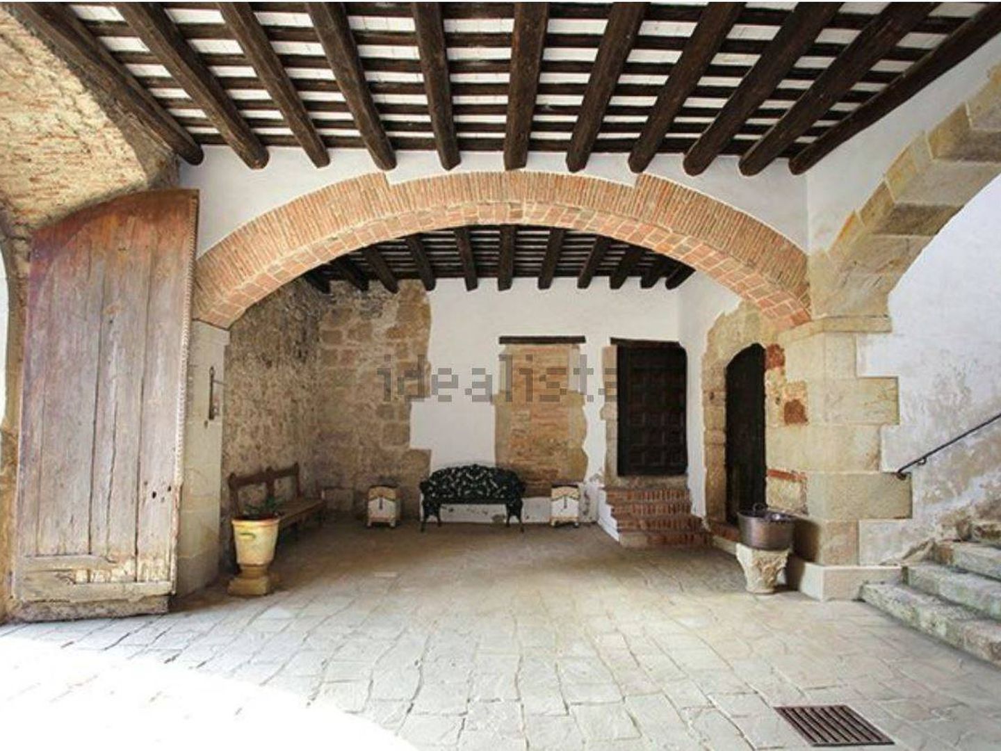 Interior de la casona de San Cugat.
