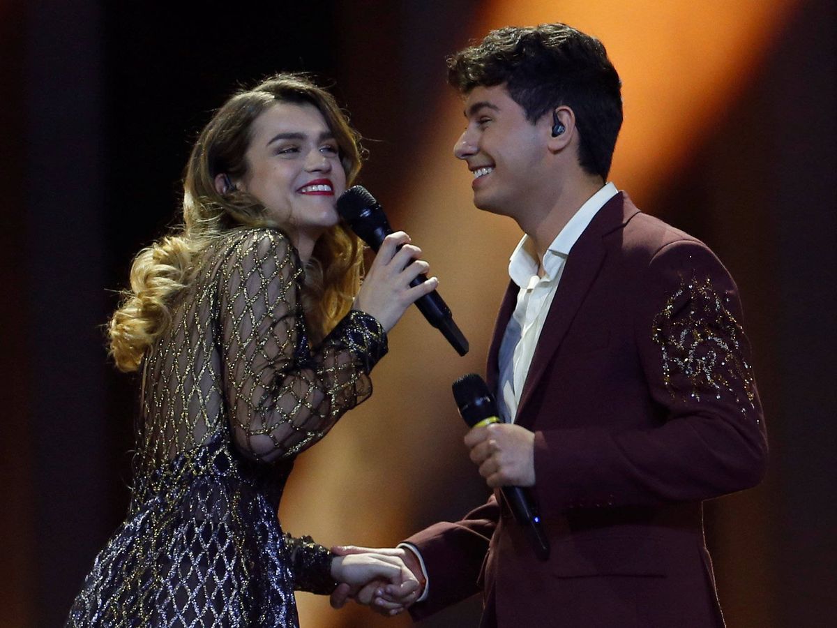 Foto: Amaia y Alfred interpretan 'Tu Canción' en Eurovisión 2018. (Gtres)