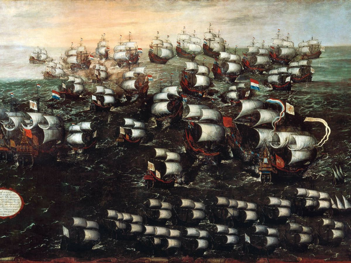 Foto: Barcos portugueses y españoles que luchan contra los holandeses en la Batalla Naval de Abrolhos (también conocida como la Batalla Naval de Pernambuco) del 12 de septiembre de 1631. (Wikimedia)